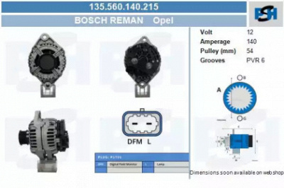CV PSH 135560140215 -  Генератор
